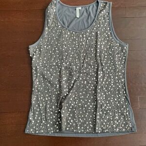 Women's Susan Lawrence Sequin Tank Top XL